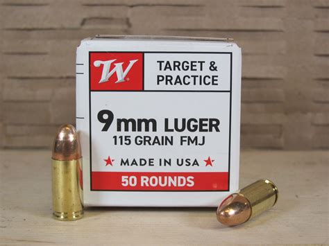 Winchester White Box 9mm Luger Ammo - 1000 Rounds of 115 Grain FMJ ...