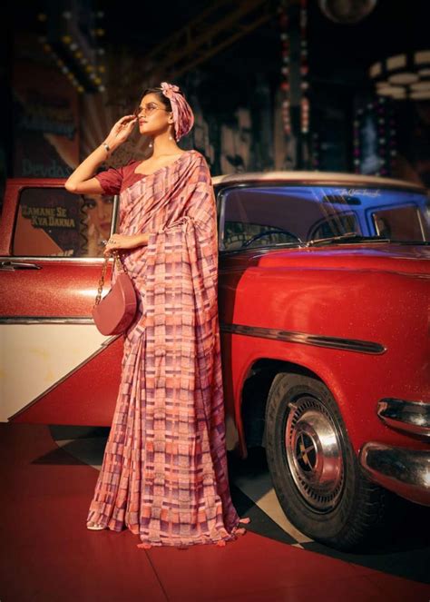 The Fabrica Saanvi Designer Silk Leheriya Saree Collection: Textilecatalog
