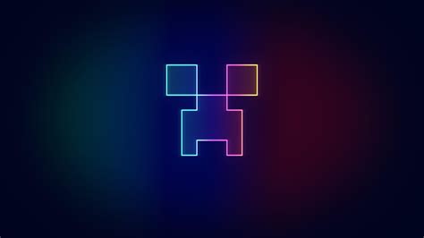 Image result for Neon Minecraft Background