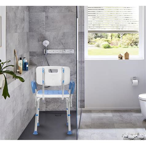 Buy KosmoCare Shower Bench With Back &Handrest Online - Kosmochem