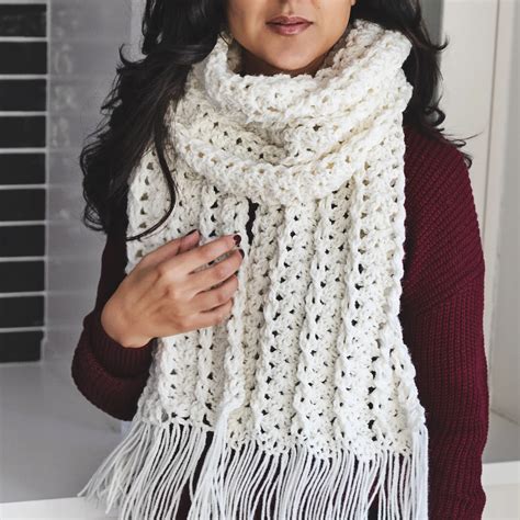 Crochet Winter Scarf Pattern - Leelee Knits