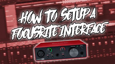 Image result for Focusrite Tutorial