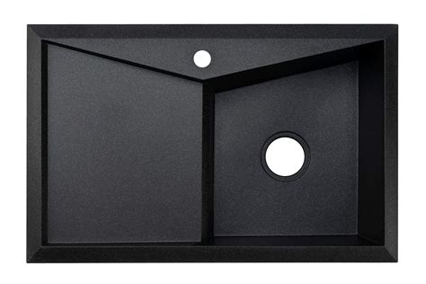 Buy Black Sink Lavello Diamond 100LT 32" Granite Sink Composite Drop In ...