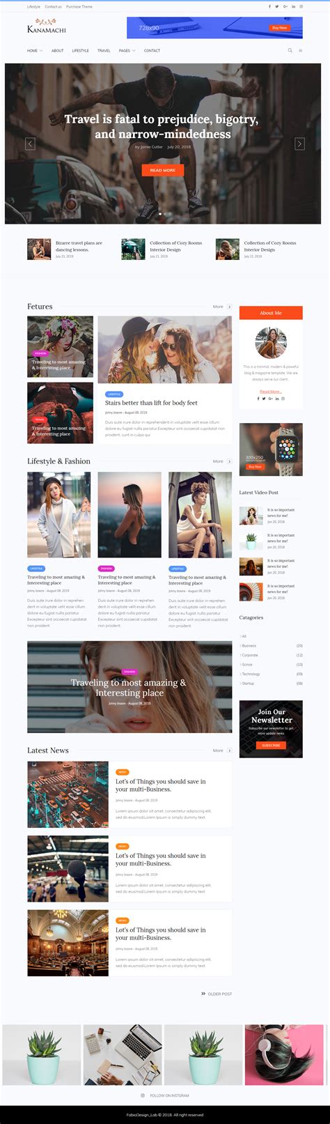 Blog Design HTML Template 的图像结果