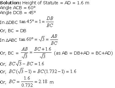 Chapter 9 - Some Applications of Trigonometry, Class 10, Maths NCERT ...