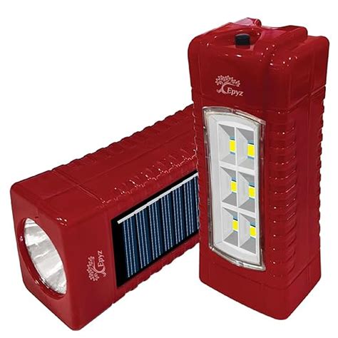 Epyz Solar Light Outdoor Rechargeable LED Torch Lights for Home Outdoor ...