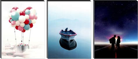 SAF Love Couple Designer Multieffect UV Textured Panel Painting (Set of ...