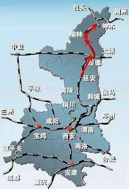 继西成高铁后，陕西年内将新建四条高铁和四条关中城际铁路！