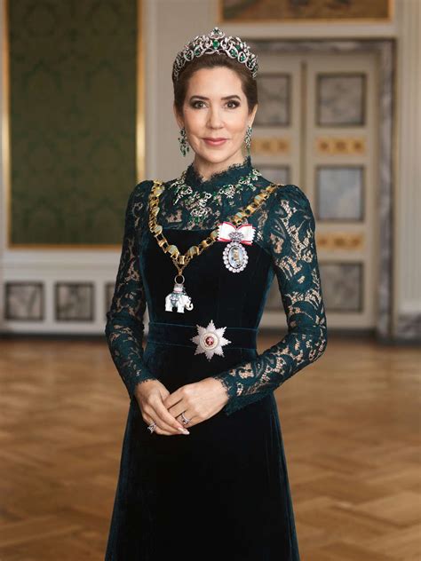 Queen Mary of Denmark Wears Emerald Crown Jewels in New Royal Portraits