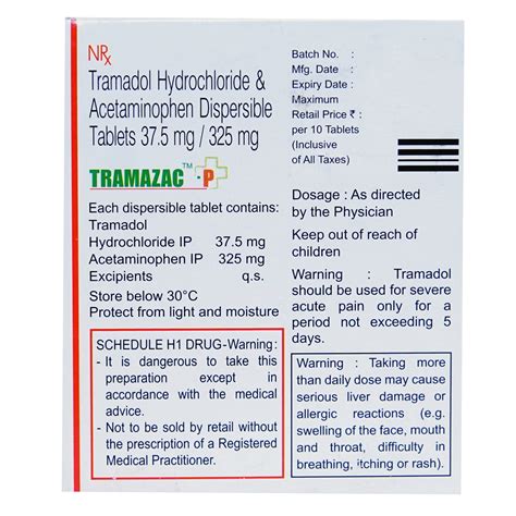 Tramazac-P Tablet | Uses, Side Effects, Price | Apollo Pharmacy