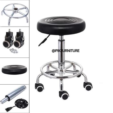 Promo BARSTOOL BULAT KURSI SALON MINIMALIS KURSI BAR BANGKU HIDROLIK ...