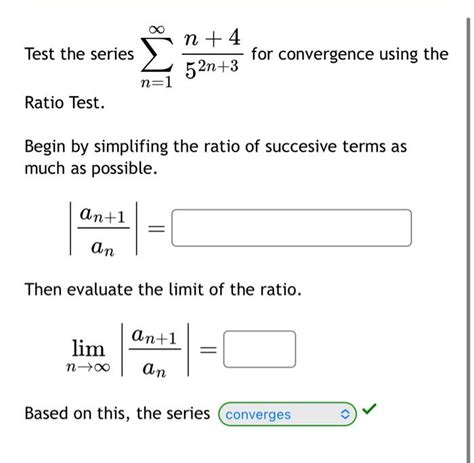 Series Ratio Test Example 的图像结果
