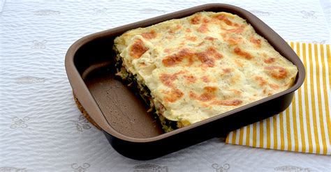 Salmon Lasagna with Spinach