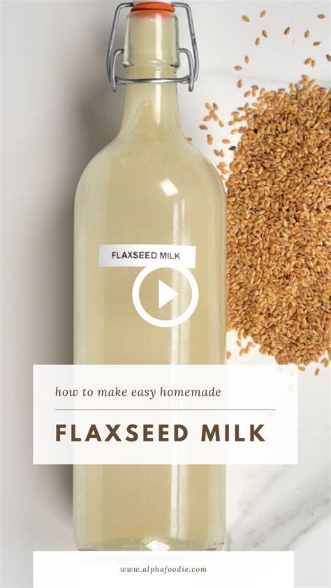 Homemade flaxseed milk – Artofit