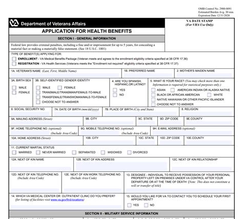 Va Form 10 10Ezr 2021 at tarlondonblog Blog
