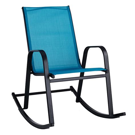 Turquoise Sling Patio Rocking Chair | Outdoor Seating | At Home