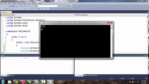 WriteLine Method 的图像结果
