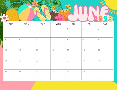 June Calendar Themes