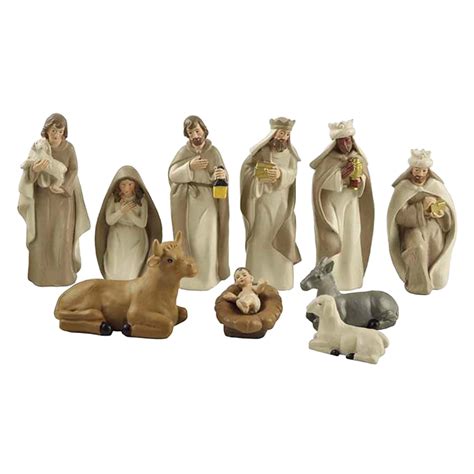 Buy Nativity Set Scene Figures Resin Figurines Sculpture Online at ...