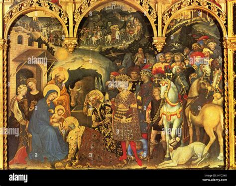 Gentile da Fabriano’s work exemplifies the International Gothic style ...