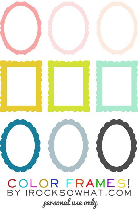 Picture Frames Printable Free - Printable Word Searches