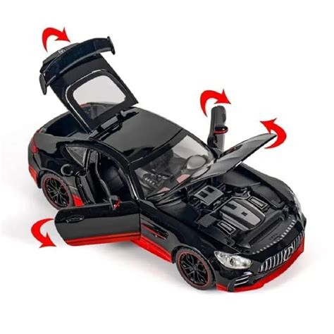 1:24 Mercedes-Benz AMG GT-R Die-Cast Alloy Model Car – Pull Back Toy C ...