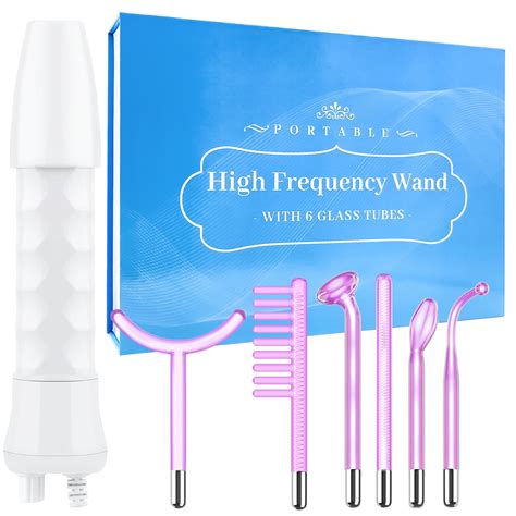 Jahy2Tech Handheld High-Frequency Facial Wand 6 in 1 Portable Multifunction Massager Anti ...