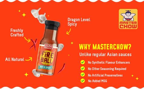 MasterChow Fireball Hot & Spicy Stir Fry Cooking Sauce (220g) | Gluten ...