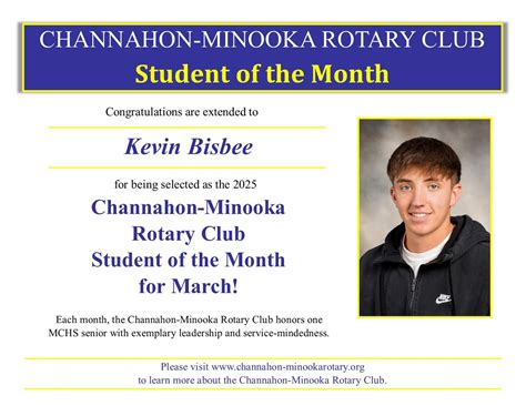 Minooka Community High School student Kevin Bisbee named Channahon ...