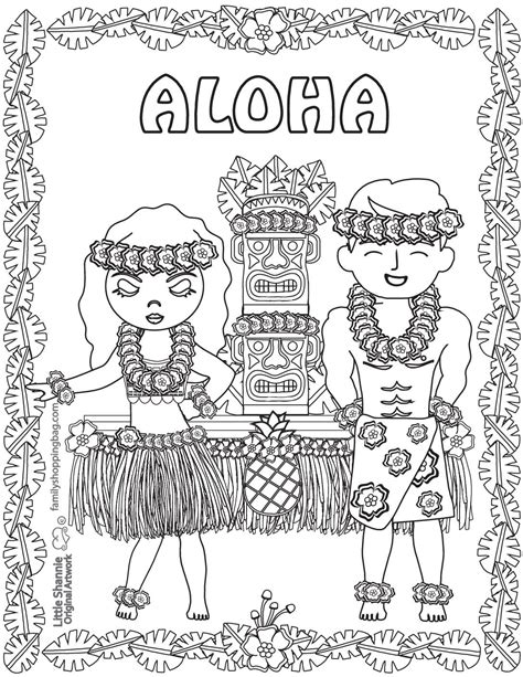 Printable Hawaiian Coloring Pages [2025]