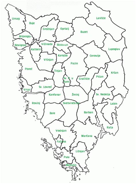 Verwaltungsbezirke von Istrien - Istrien Live - DAS Istrienforum