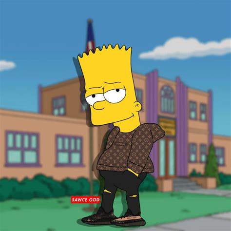 [100+] Cool Bart Simpson Supreme Wallpapers | Wallpapers.com