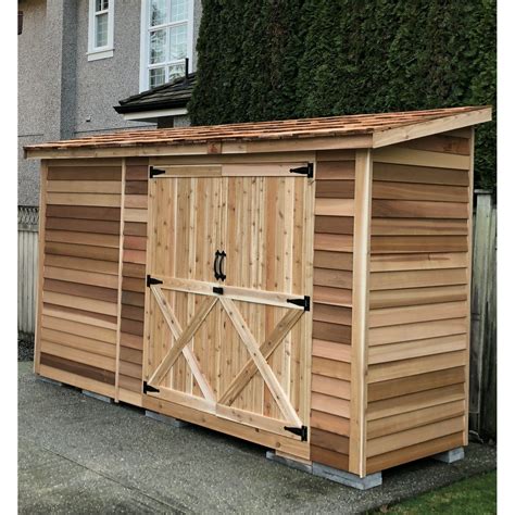 Cedarshed Industries Bayside 12ft. W x 4ft. D Western Red Cedar Wood ...