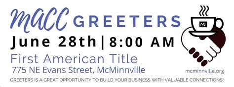 Chamber Greeters at First America Title, First American Title ...