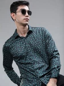 KETCH Men Printed Party Blue Shirt - Buy KETCH Men Printed Party Blue ...