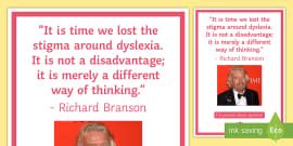 Facts about Dyslexia Display Poster | Primary Resource