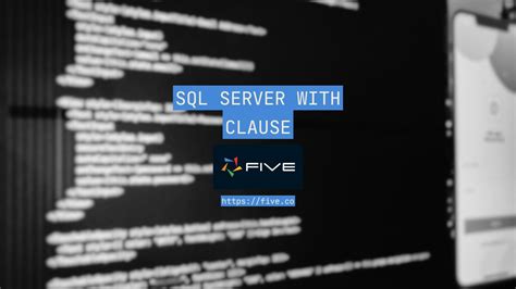 Image result for With Clause in SQL Server