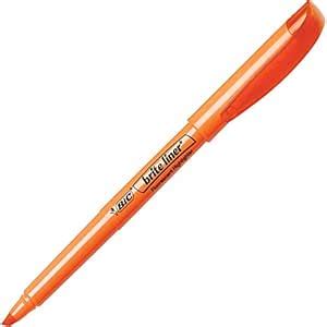 BIC Brite Liner Highlighters, Orange, BL11-OE : Amazon.in: Office Products