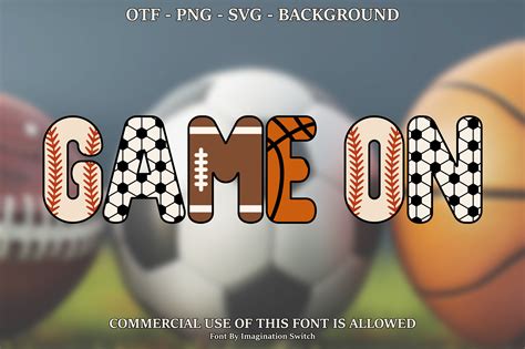 Game on Collection Font by Imagination Switch · Creative Fabrica