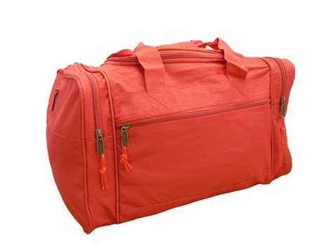 Wholesale 17" Duffel Bags - Red, 24 Count - DollarDays