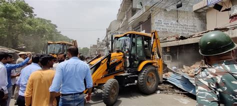 Demolition drive underway in Delhi’s Kalyanpuri, four properties razed ...