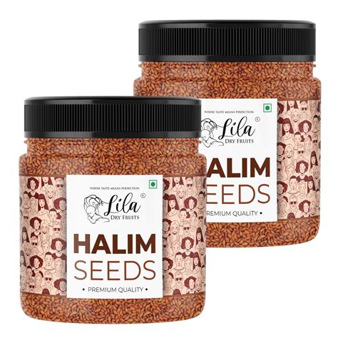 LILA DRY FRUITS Halim Seeds 500g x 2 Aliv Seed For Eating and Weight ...