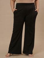 Shop Black Plus Size Flare Pants
