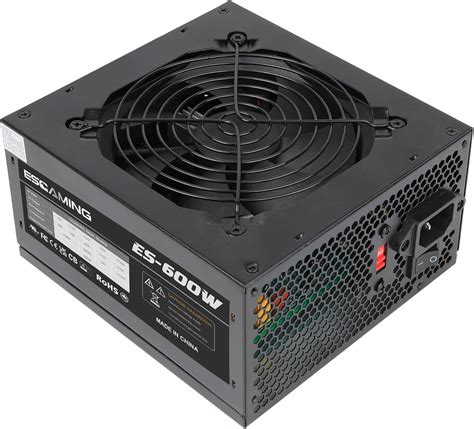 ESGAMING 600W ATX Power Supply with Auto-Thermally India | Ubuy