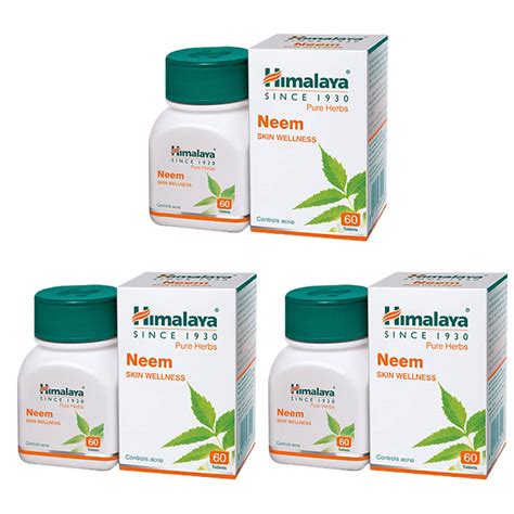 Himalaya Neem Skin Wellness, 180 Count, Pack of 3 : Amazon.in: Health ...