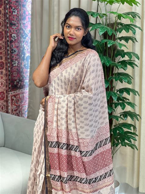 Mangalgiri Border Detailed Chanderi Saree | SVF194 – Aham Designer Boutique