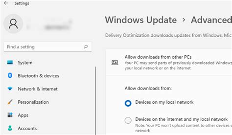 Delivery Optimization Advanced Settings 的图像结果