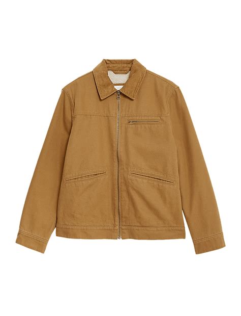 Buy Canvas Trucker Utility Jacket at Marks & Spencer