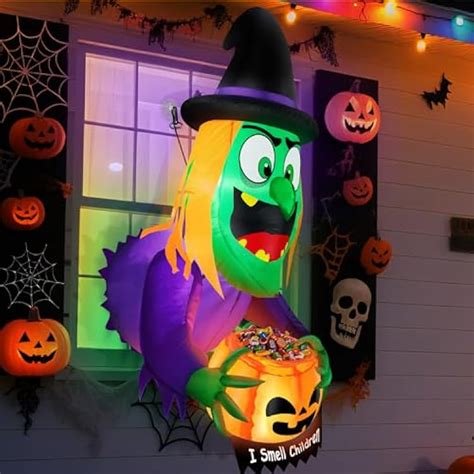 TURNMEON 4 Ft Halloween Inflatables Decorations Outdoor Witch India | Ubuy