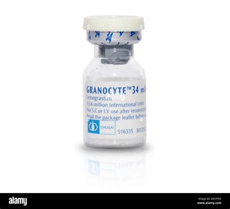 Bottle of injectable granocyte (Lenograstim), a recombinant human ...